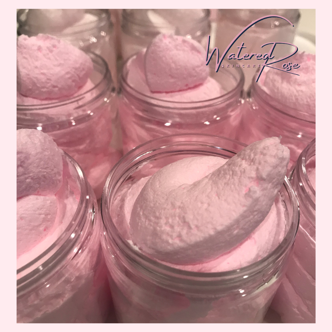 WATERED ROSE CALI PEACH WHIPPED SUGAR SCRUB - WATERED ROSE WATERED ROSE WATERED ROSE Sugar Scrub WATERED ROSE CALI PEACH WHIPPED SUGAR SCRUB