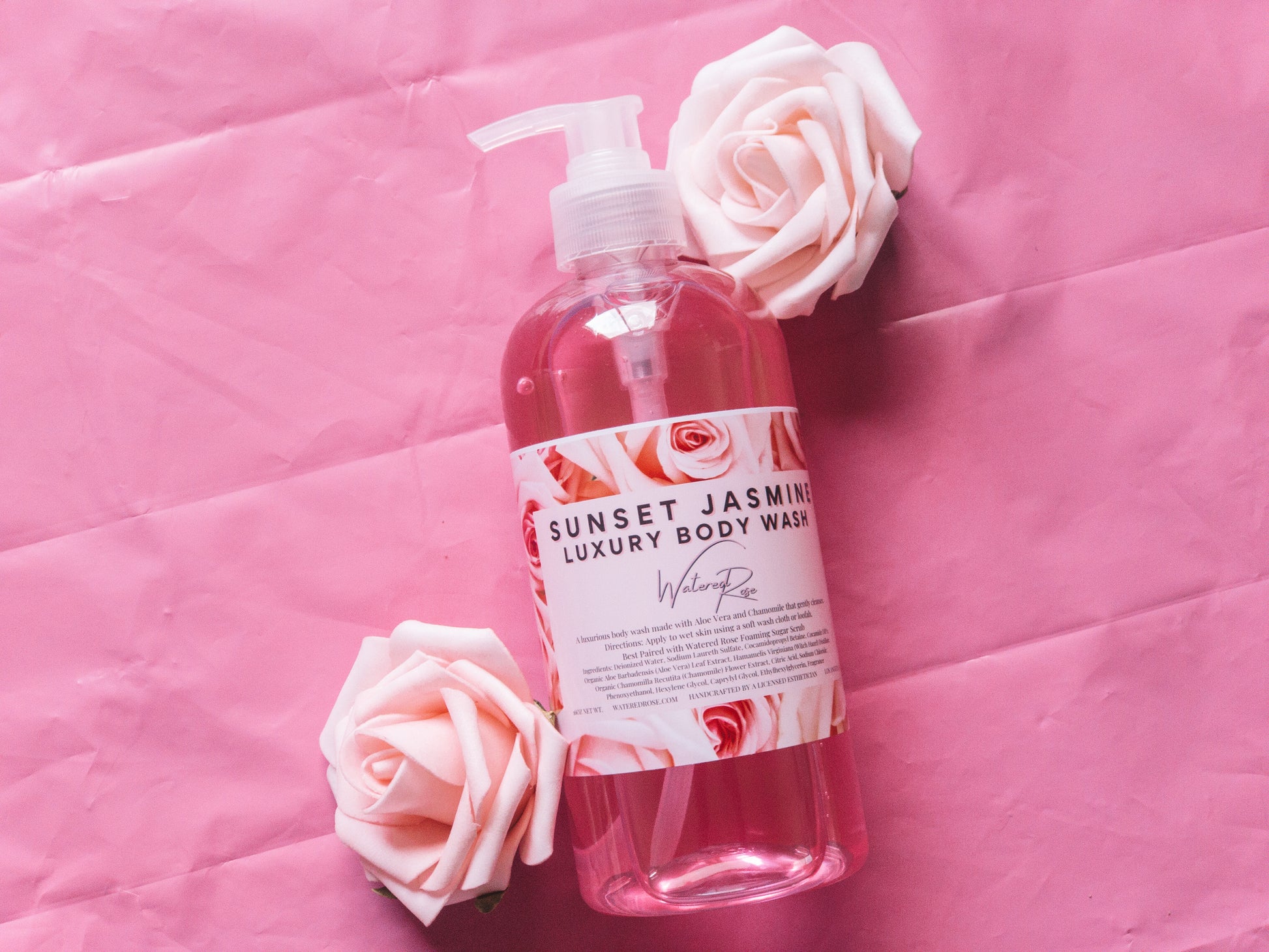 WATERED ROSE SUNSET JASMINE LUXURY BATH SET - WATERED ROSE WATERED ROSE WATERED ROSE Bundle WATERED ROSE SUNSET JASMINE LUXURY BATH SET